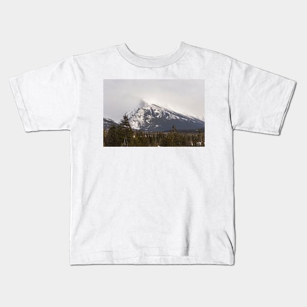 The Canadian Rockies in winter Kids T-Shirt by josefpittner